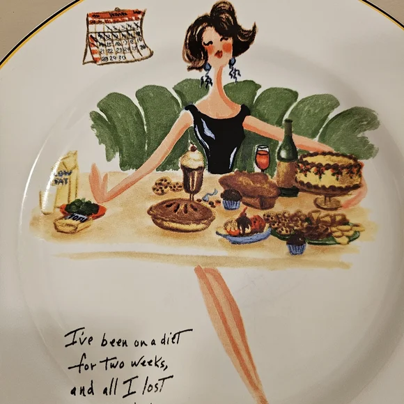 The Sakura Table-Plate with Humorous Design - Picture 2 of 3